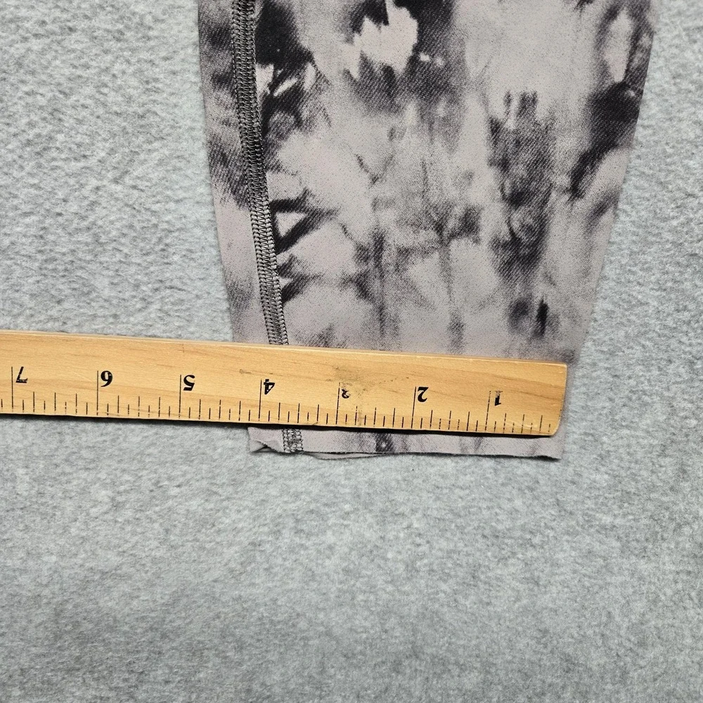 Lululemon Leggings Womens 8 Gray Tie Dye High Rise Ankle Pockets Athletic‎ Yoga
